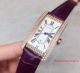 2017 Knockoff Cartier Tank Gold Diamond Bezel White Face Pink Leather Band 23mm Watch (5)_th.jpg